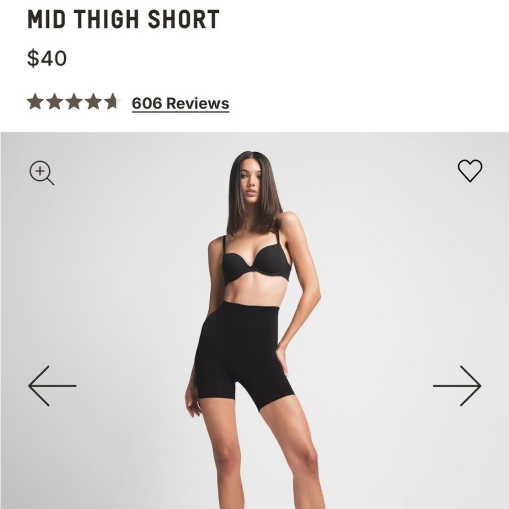 Skims Sculpting Mid Thigh Shape wear Shorts